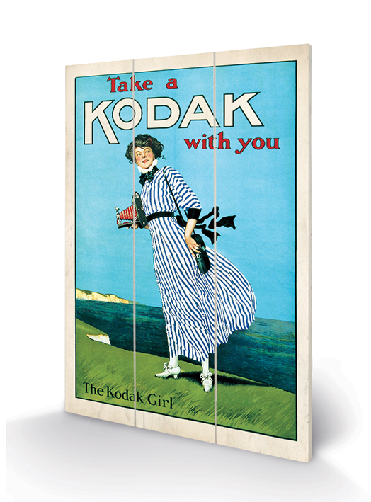 Kodak Girl Wood Print