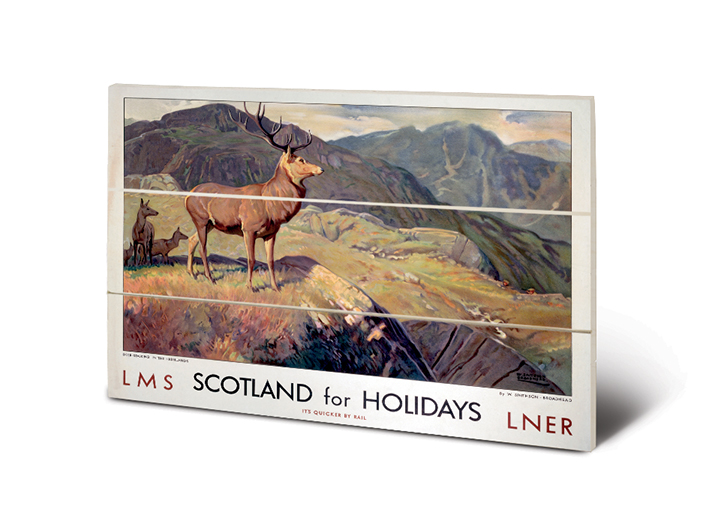 Scotland for Holidays Wood Prints