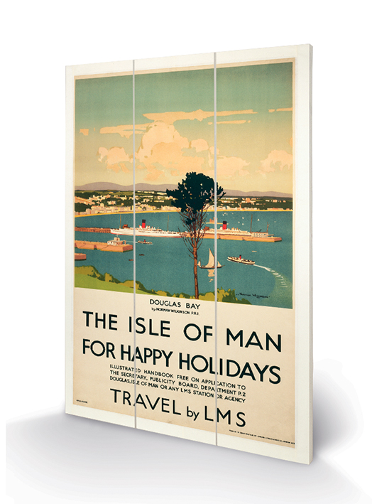 Isle of Man (Happy Holidays) Wood Prints