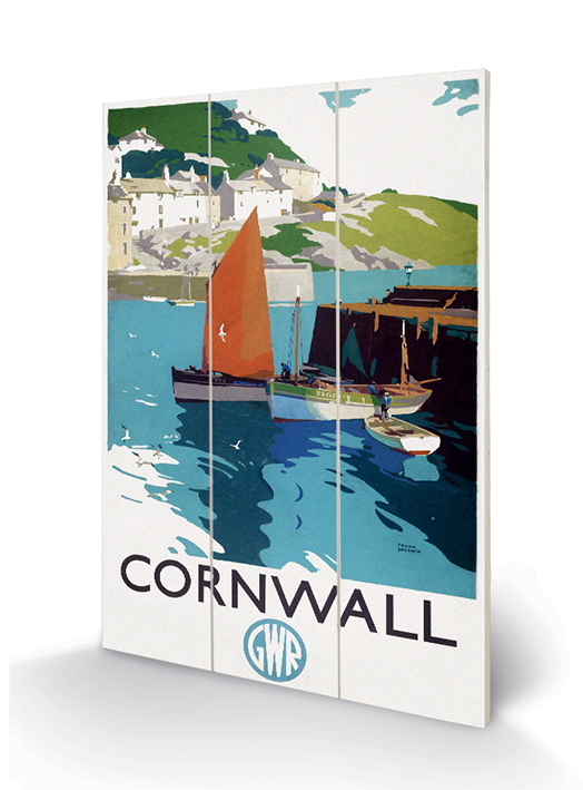 Cornwall (Boats) Wood Prints