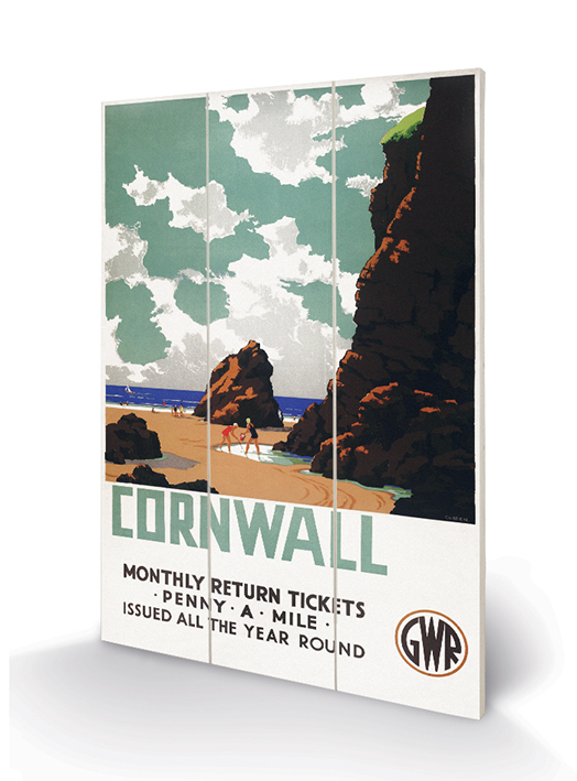 Cornwall (Penny a Mile) Wood Prints