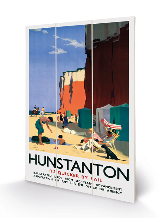 Hunstanton (Beach by H G Gawthorn) Wood Prints
