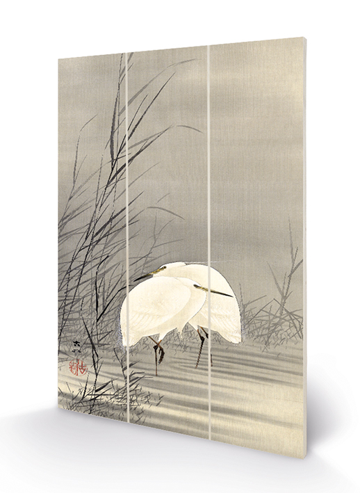 Ohara Koson (Egrets in a Swamp) Wood Prints