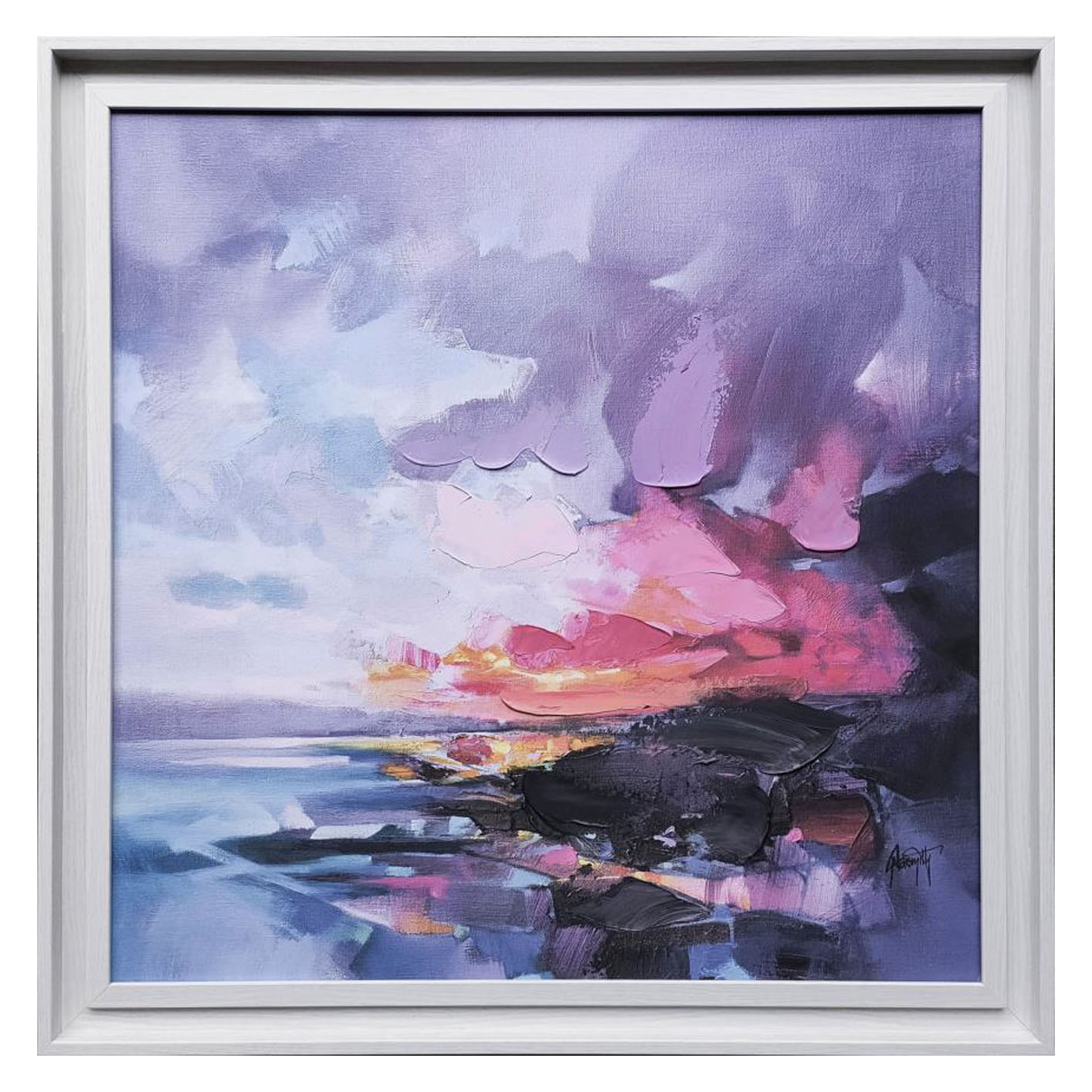 Scott Naismith (Dusk Magenta) Premium Framed Canvas Prints