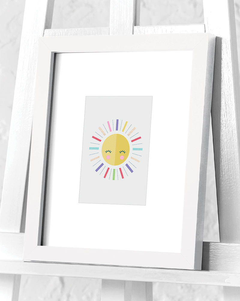 Little Design Haus (Sun) Pre-Framed Art Prints