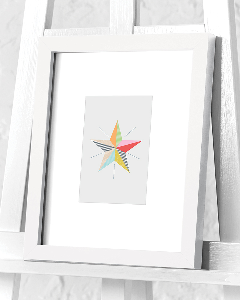 Little Design Haus (Star) Pre-Framed Art Prints
