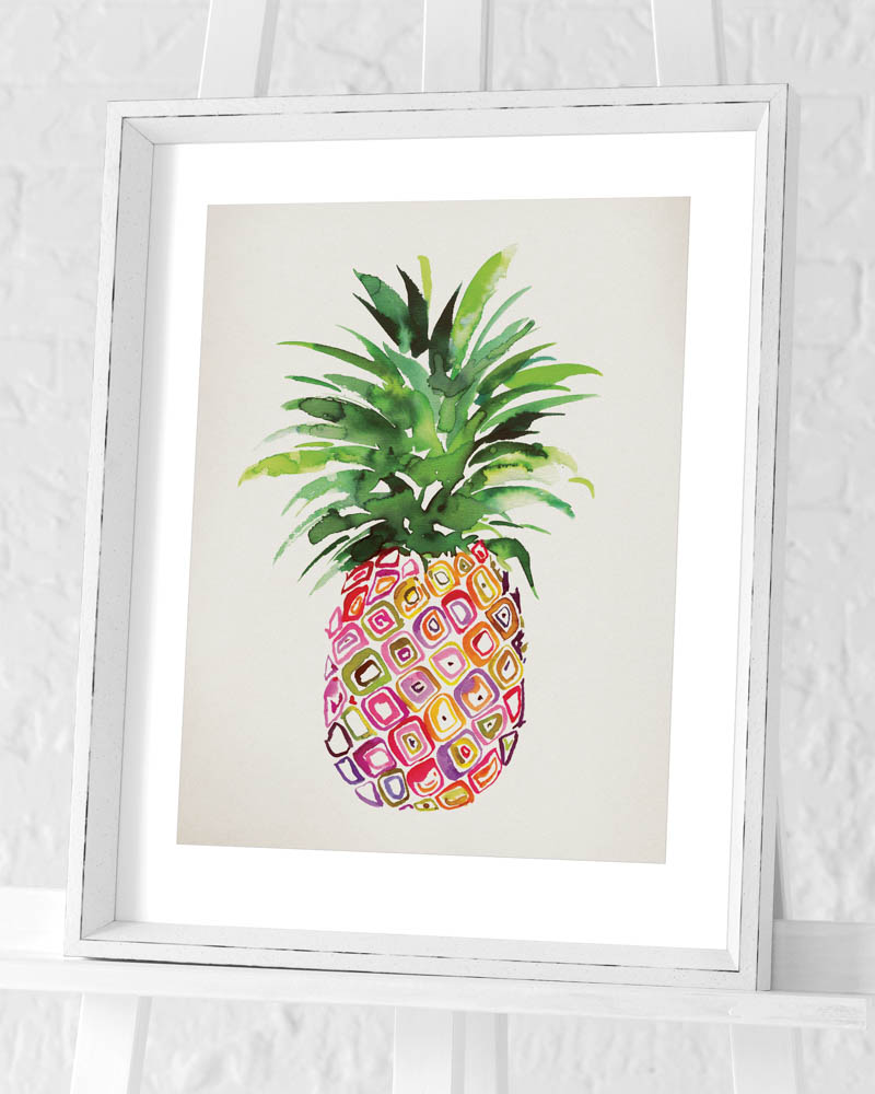 Summer Thornton (Pineapple) Pre-Framed Art Print
