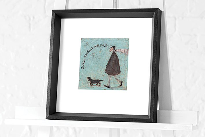 Sam Toft (Small Sausage Walking) Pre-Framed Art Prints