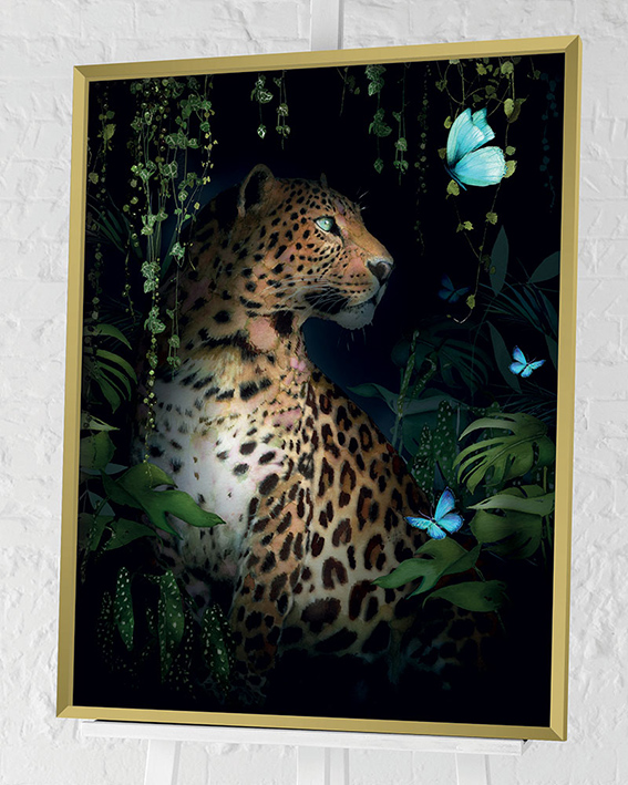 Summer Thornton (Leopard) Pre-Framed Art Print | The Art Group