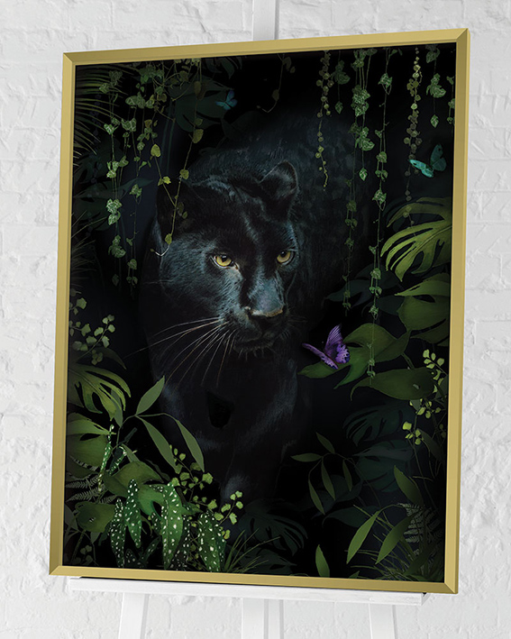 Summer Thornton (Panther) Pre-Framed Art Print | The Art Group