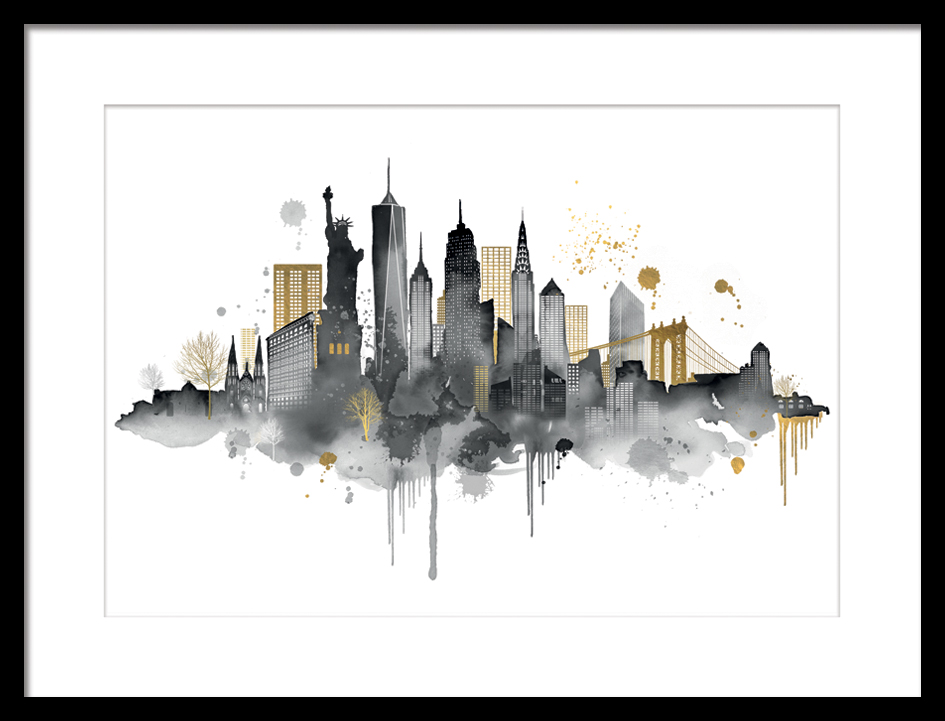 Summer Thornton (New York Skyline) Pre-Framed Art Print | The Art Group