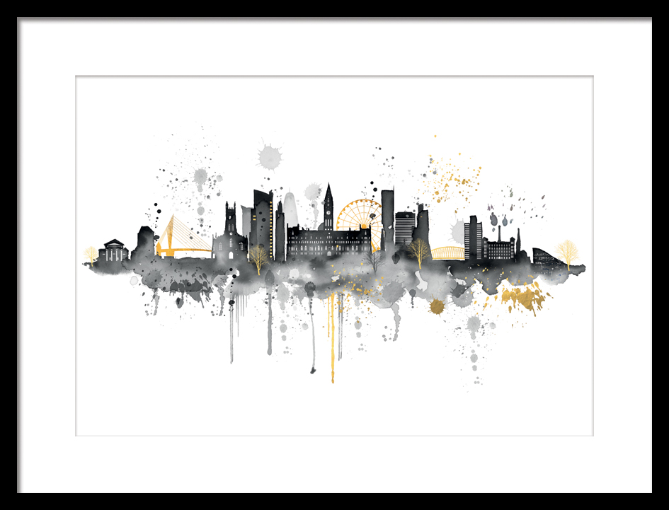 Summer Thornton (Manchester Skyline) Pre-Framed Art Print | The Art Group