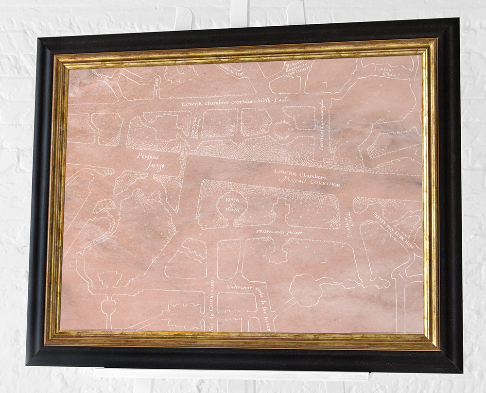 Harry Potter (Marauders Map - Marble) Pre-Framed Art Print