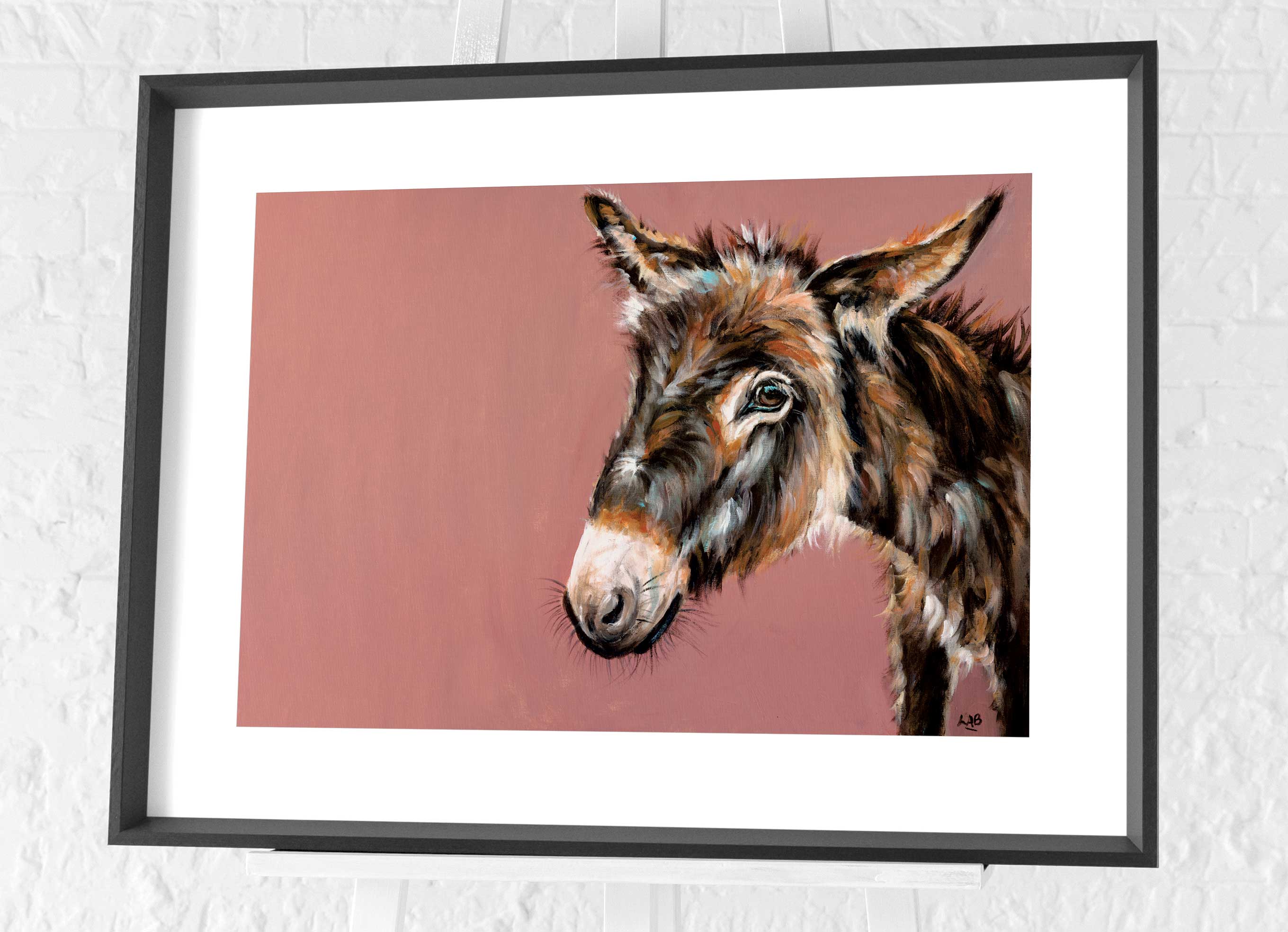 Louise Brown (Delightful Donkey) Canvas Print The Art Group