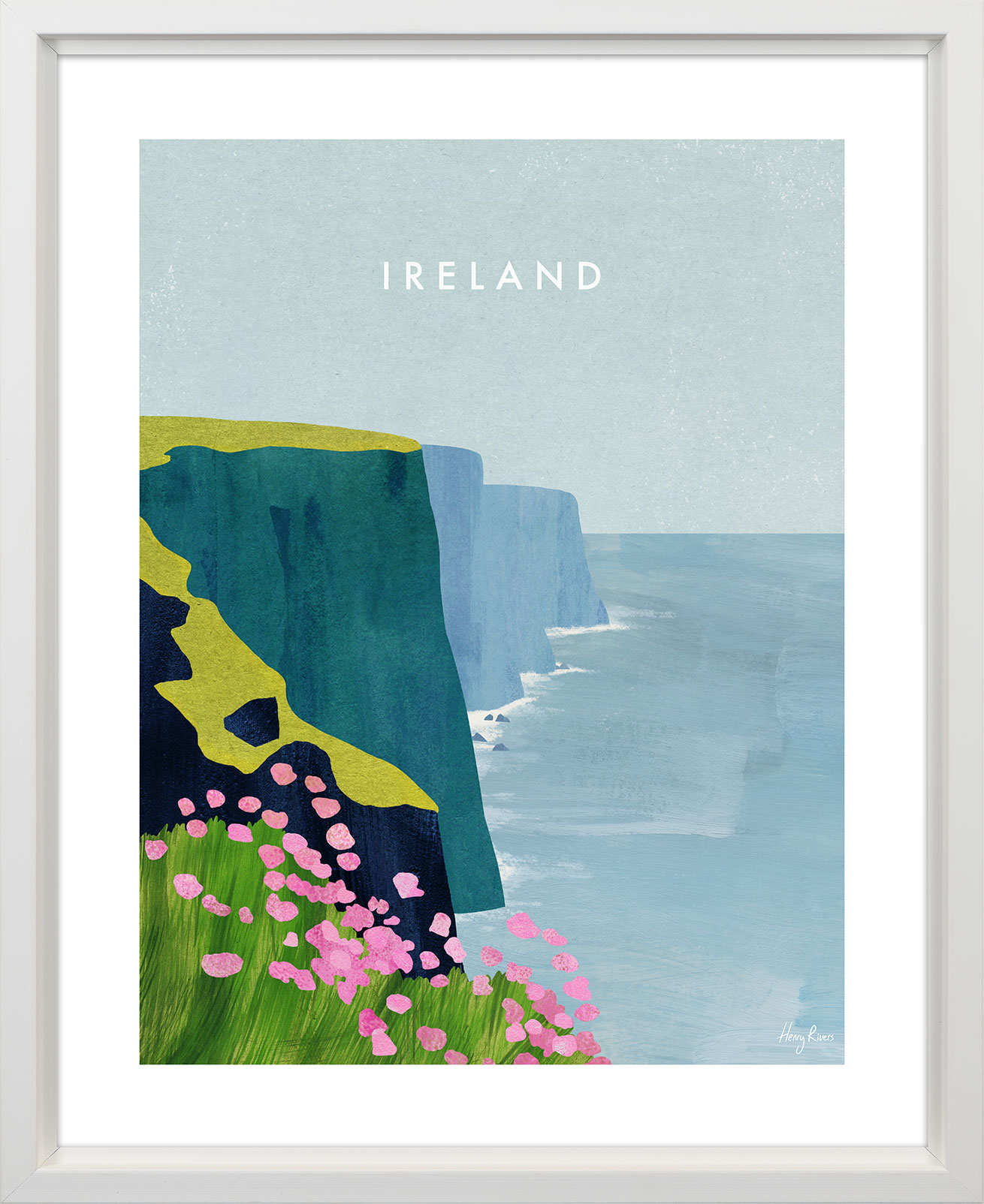 Henry Rivers (Ireland, Cliffs of Moher) Pre-Framed Art Print
