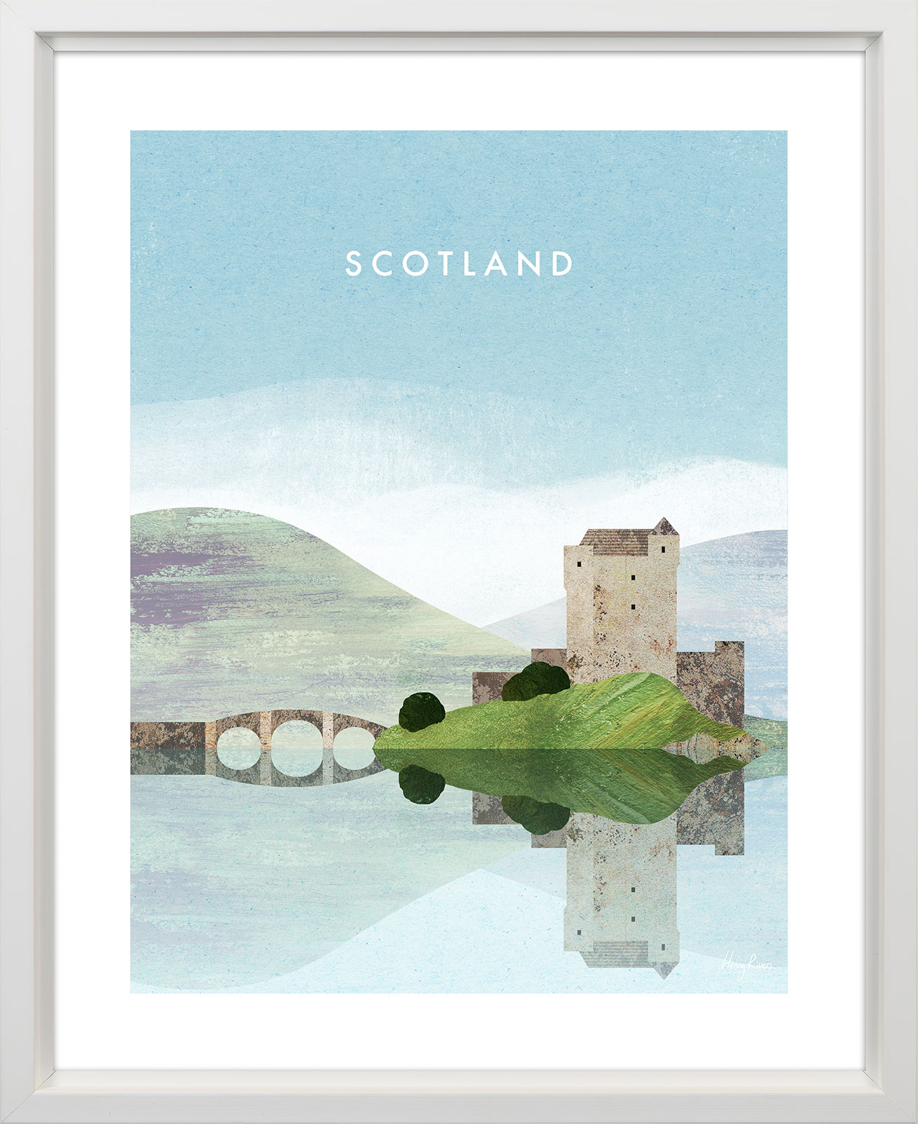 Henry Rivers (Scotland, Eilean Donan Castle) Pre-Framed Art Print
