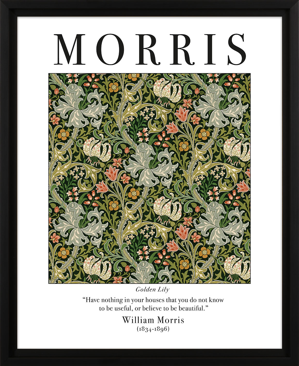 William Morris (Golden Lily) Pre-Framed Art Print