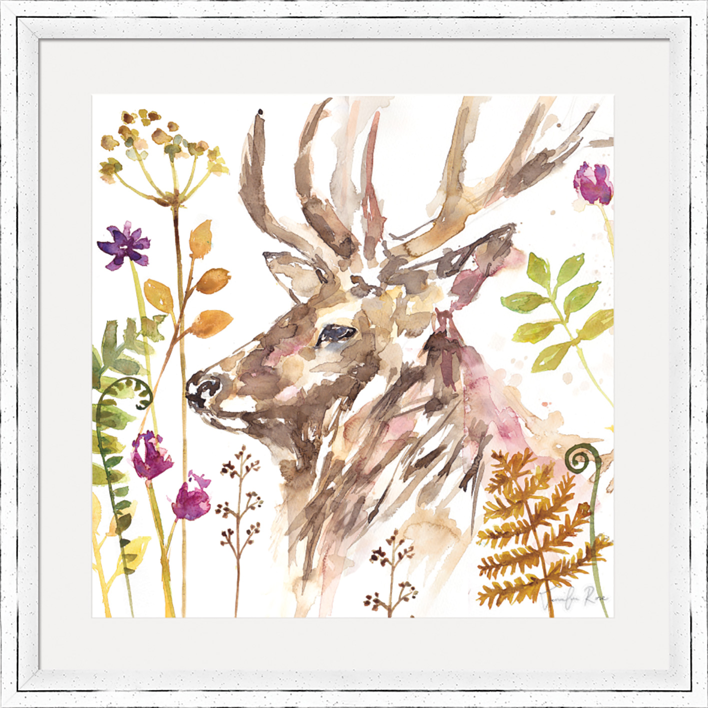 Jennifer Rose (Stag) Pre-Framed Art Prints