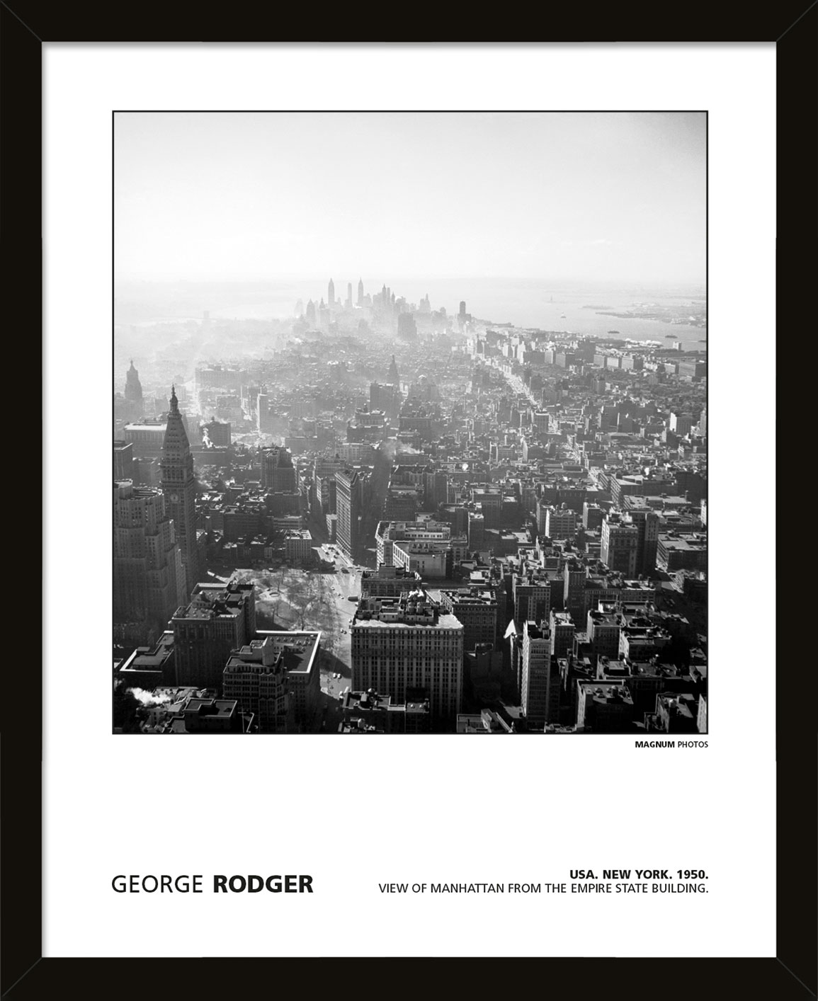 MAGNUM PHOTOS (GEORGE RODGER - USA. NEW YORK. 1950. VIEW OF MANHATTAN ...
