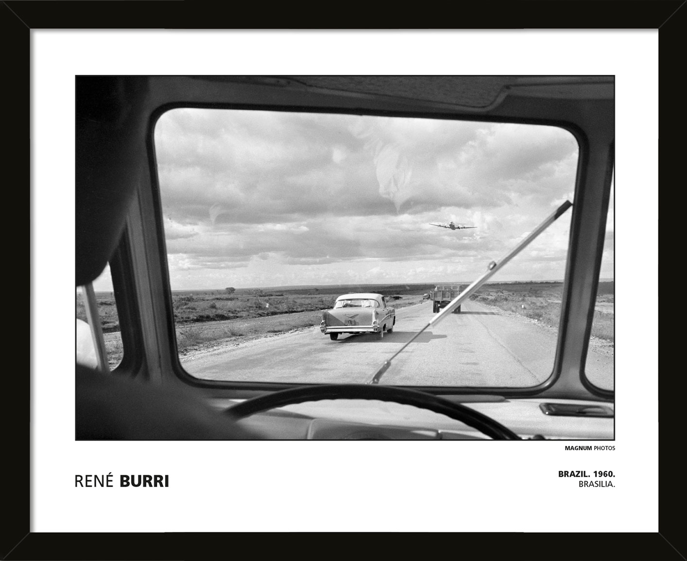 MAGNUM PHOTOS (RENÉ BURRI - BRAZIL. 1960. BRASILIA.) Pre-Framed Art Posters