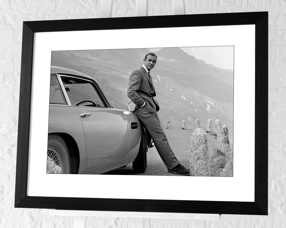 James Bond (Aston Martin) Pre-Framed Art Print