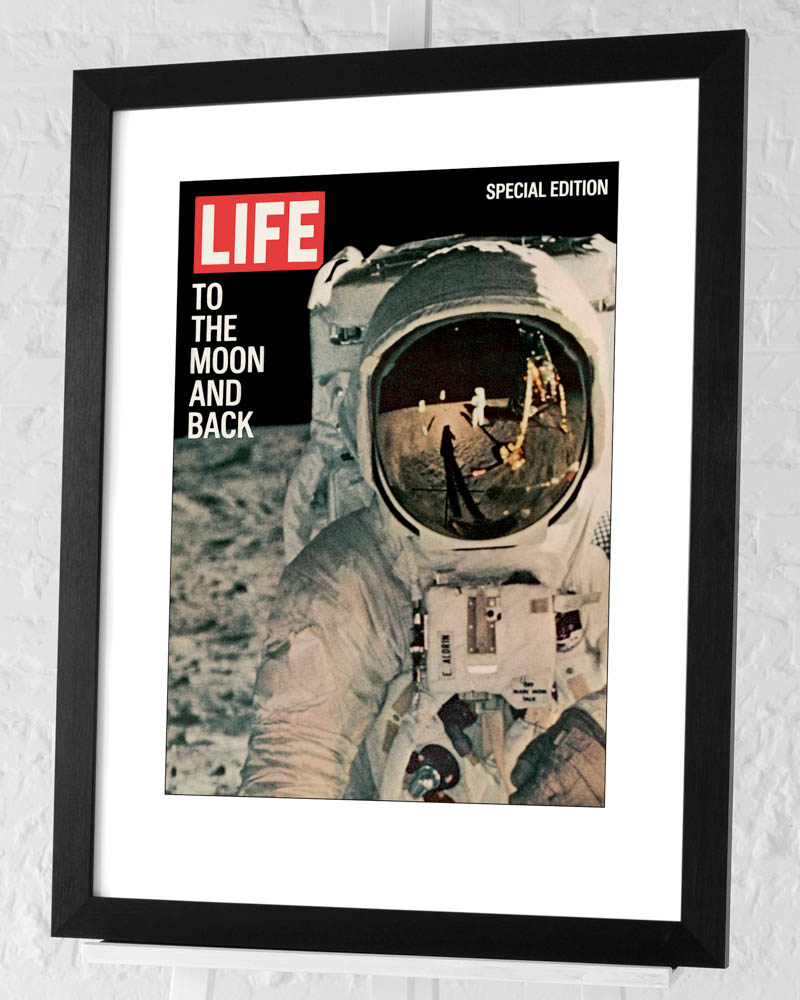 Time Life (Life Cover - To the Moon and Back) Pre-Framed Art Print