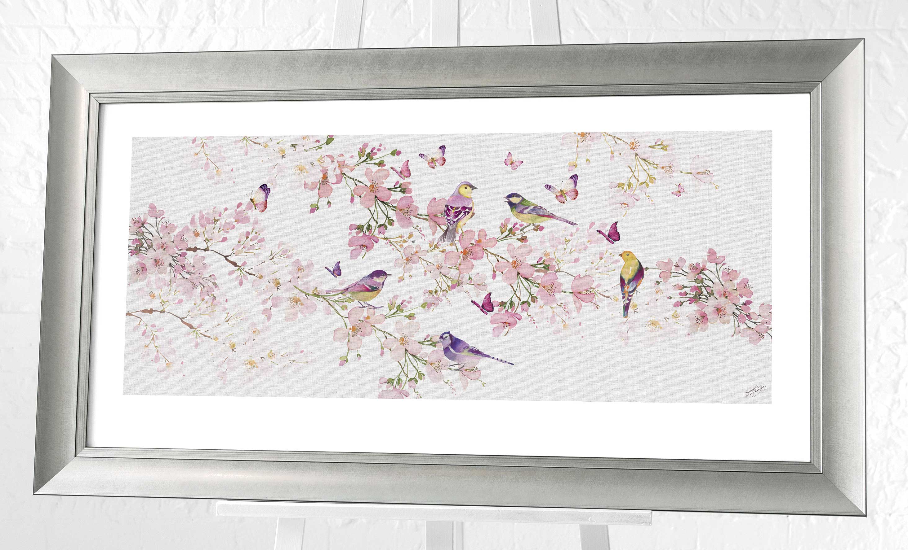 Summer Thornton (Birds and Blossom) Pre-Framed Art Print | The Art Group