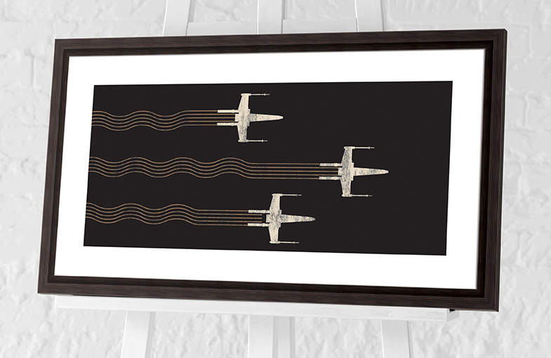 Star Wars (X-Wing Starfighters) Pre-Framed Art Prints
