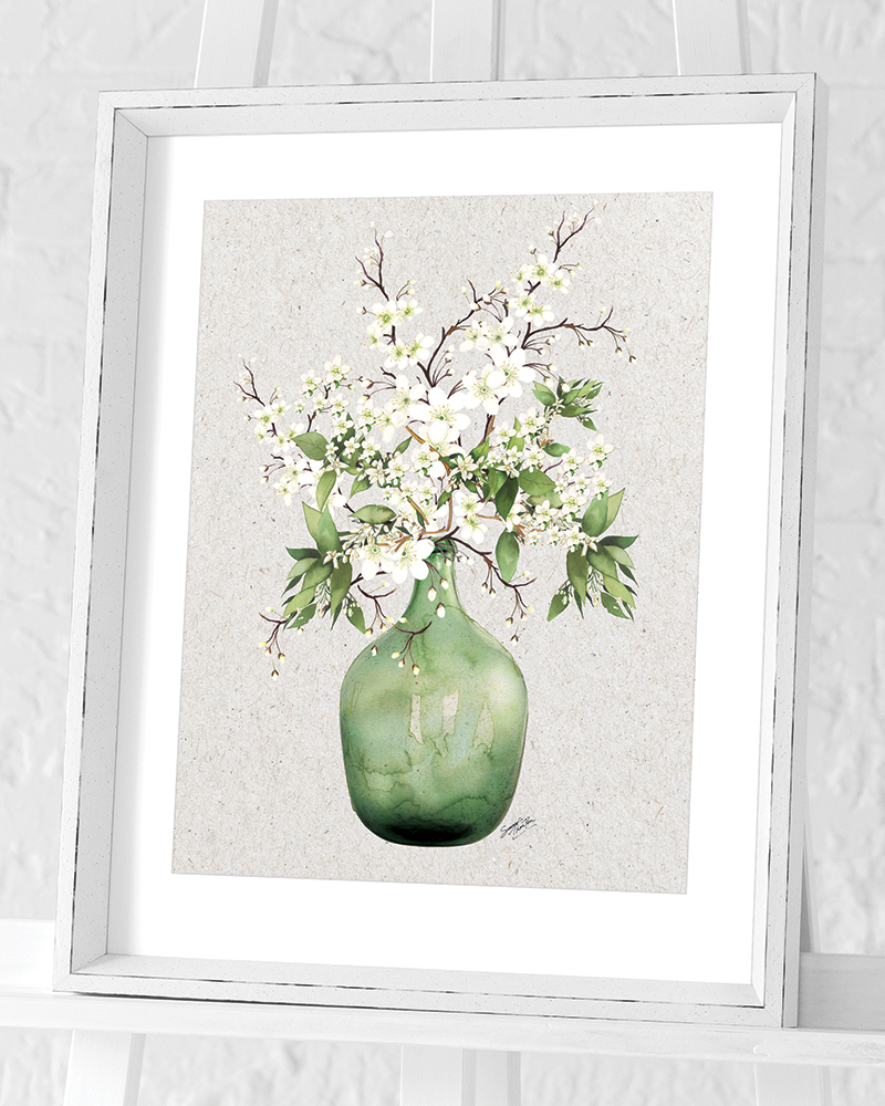 Summer Thornton (Vase IV) Pre-Framed Art Print | The Art Group