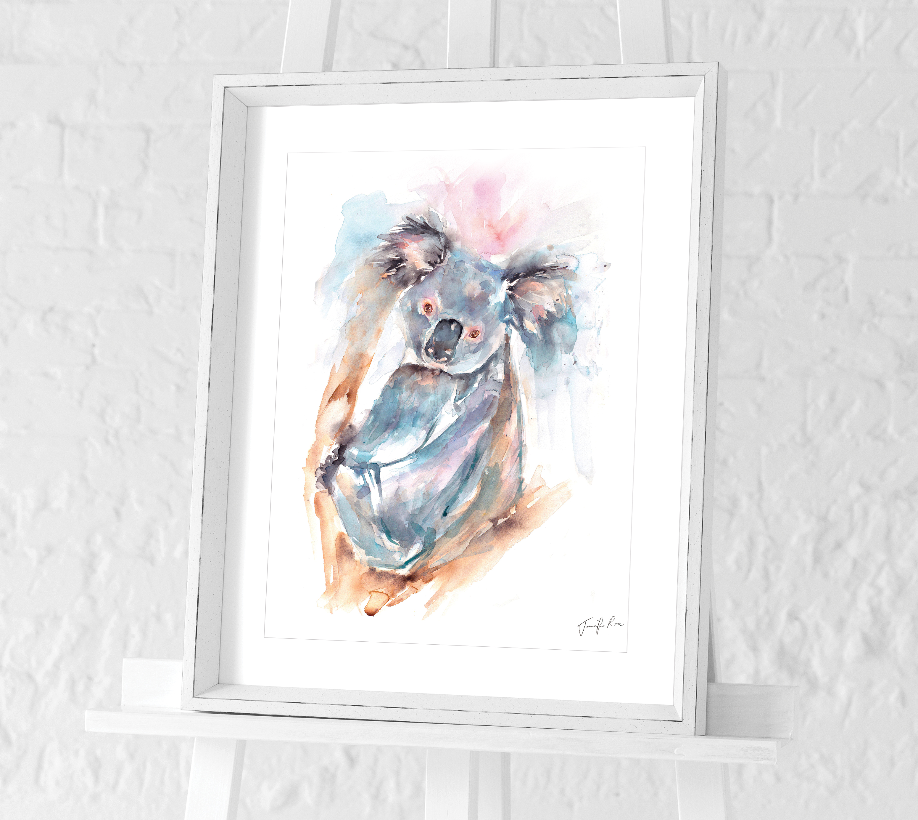 Jennifer Rose (Koala) Pre-Framed Art Prints