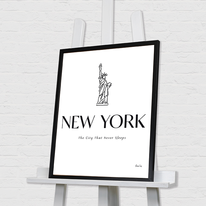 Rosana Laiz (New York the City that Never Sleeps) Pre-Framed Art Print