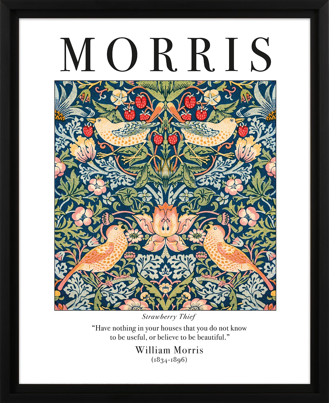 William Morris (Strawberry Thief) Pre-Framed Art Prints