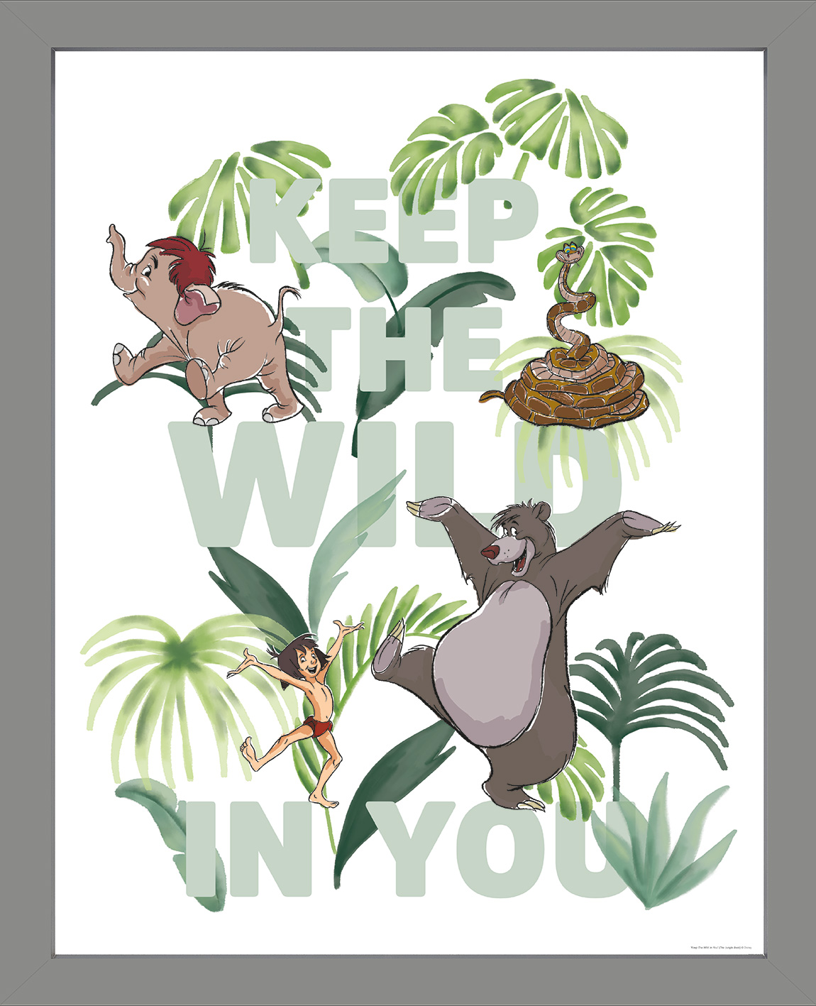 The Jungle Book (Keep the Wild in You) Pre-Framed Art Print