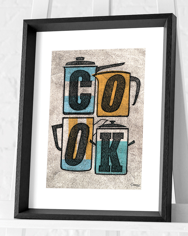 Barry Goodman (Cook) Pre-Framed Art Print