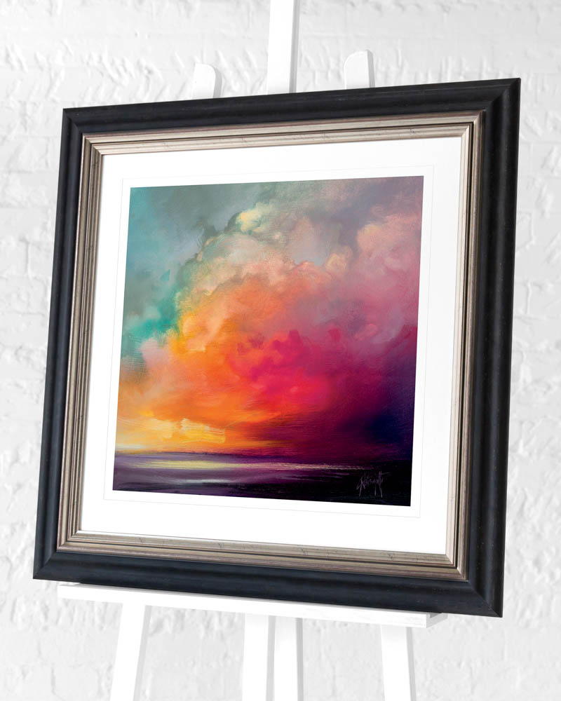 Scott Naismith (Sunset Cumulus Study 1) Pre-Framed Art Print