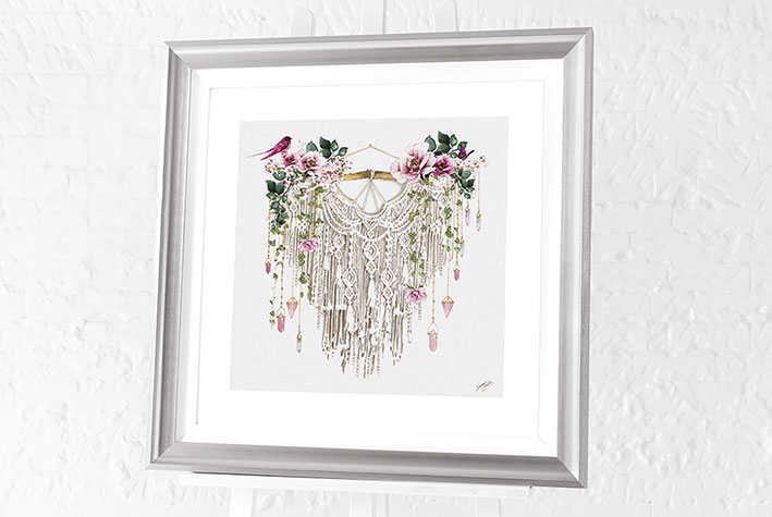 Summer Thornton (Macramé) Pre-Framed Art Print | The Art Group
