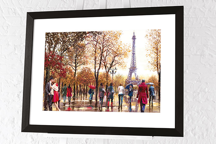 Richard Macneil (Eiffel Tower) Pre-Framed Art Print
