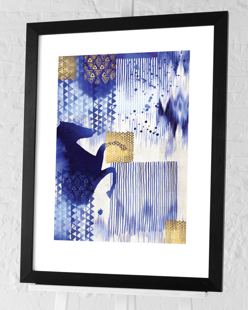 Summer Thornton (Ikat Horse) Pre-Framed Art Print | The Art Group