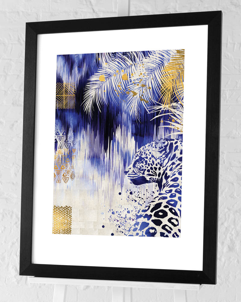 Summer Thornton (Ikat Leopard) Pre-Framed Art Print | The Art Group
