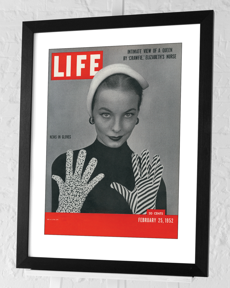 Time Life (LIFE Cover - News In Gloves) Pre-Framed Art Print