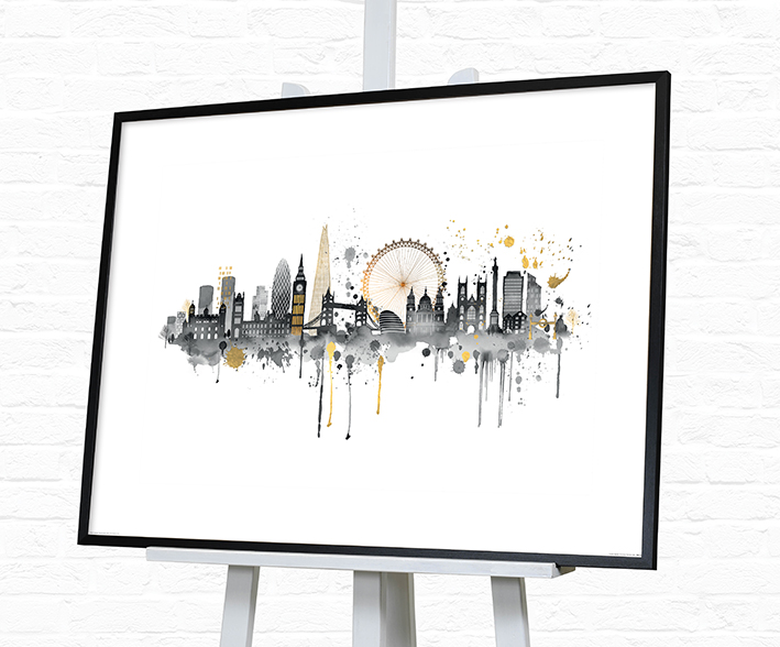 Summer Thornton (London Skyline) Pre-Framed Art Print