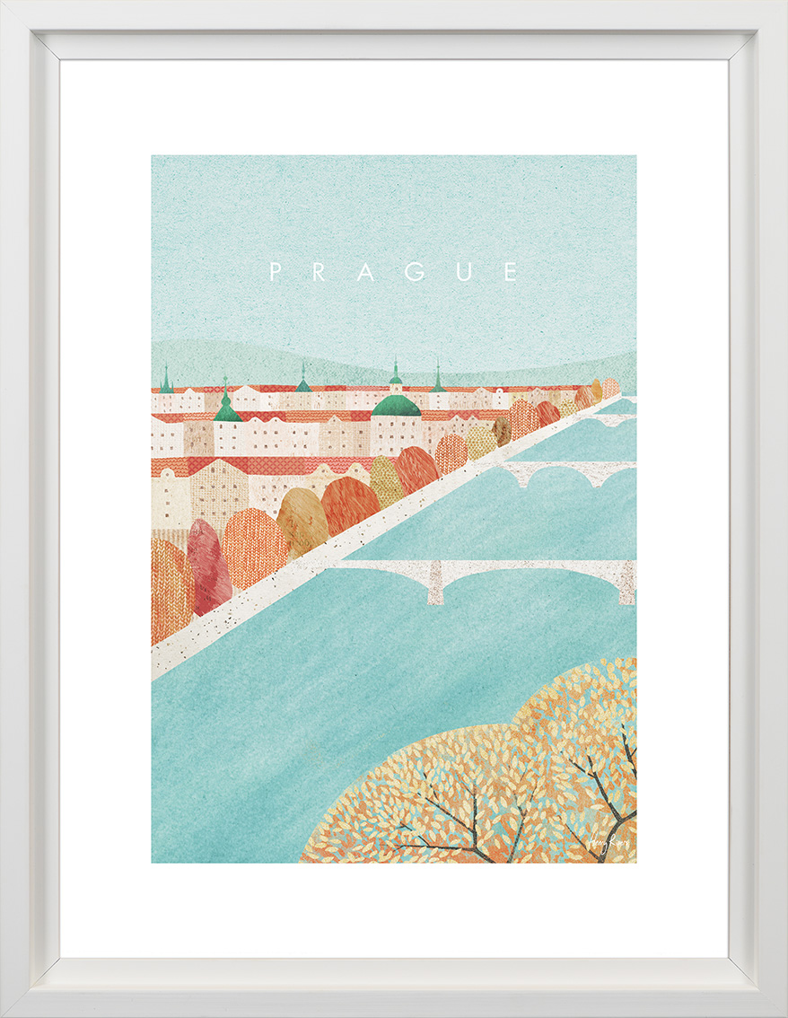 Henry Rivers (Prague) Pre-Framed Art Print