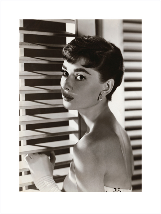 Audrey Hepburn (Blinds) Art Print