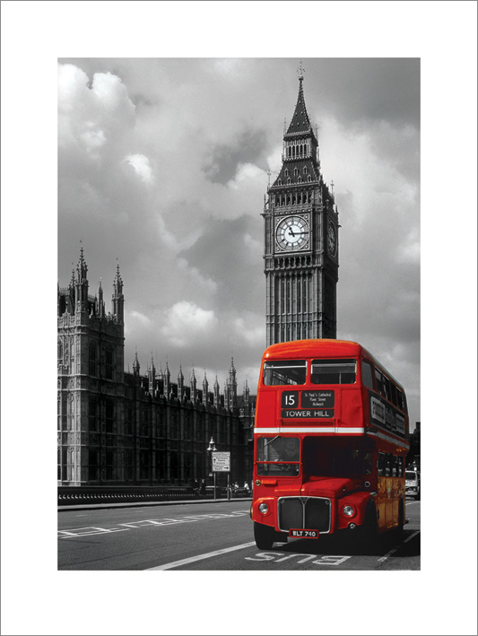 London Red Bus Art Print