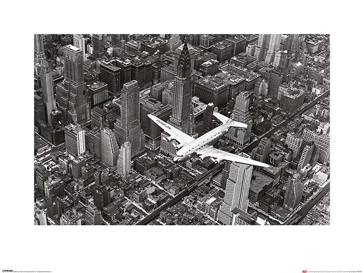 Time Life (DC-4 Over Manhattan) Art Print