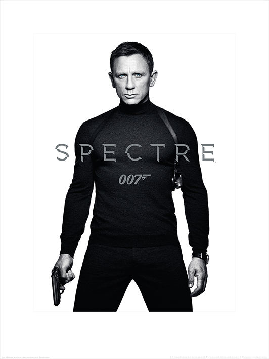 James Bond (Spectre - Black and White Teaser) Canvas Print | The Art Group
