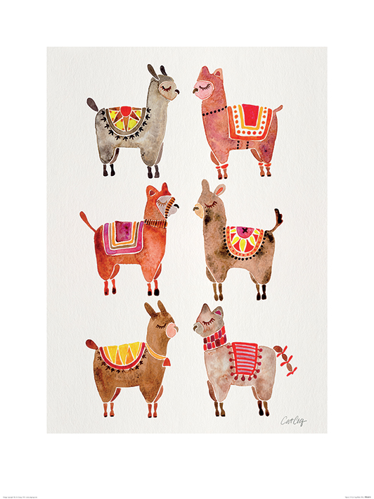 Cat Coquillette (Alpacas) Art Prints