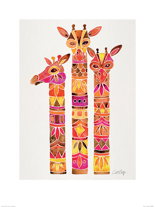 Cat Coquillette (Giraffes) Art Print
