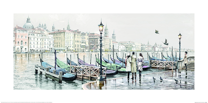Richard Macneil (Quayside, Venice) Art Print