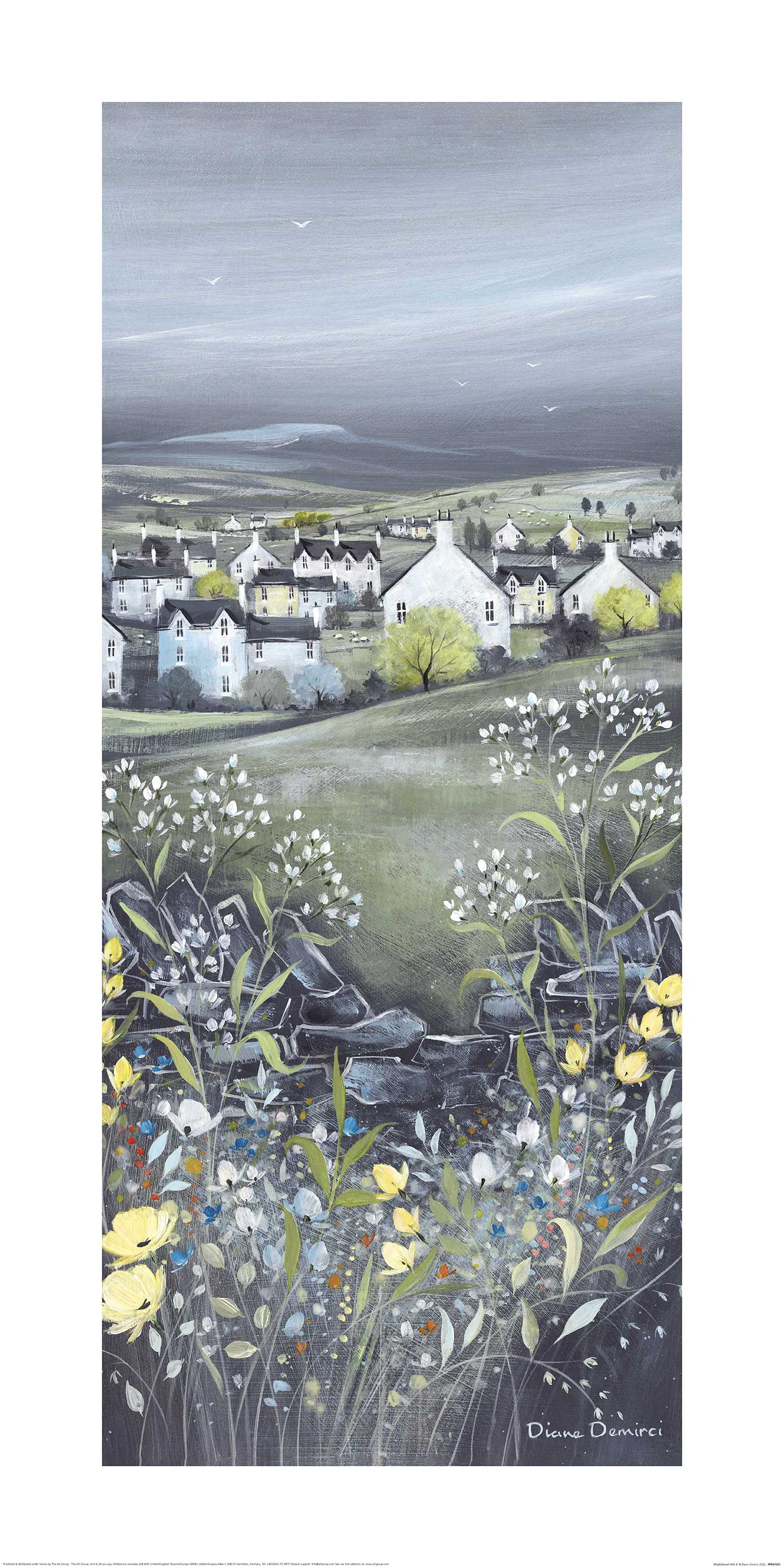 Diane Demirci (Chalkboard Hills II) Art Prints